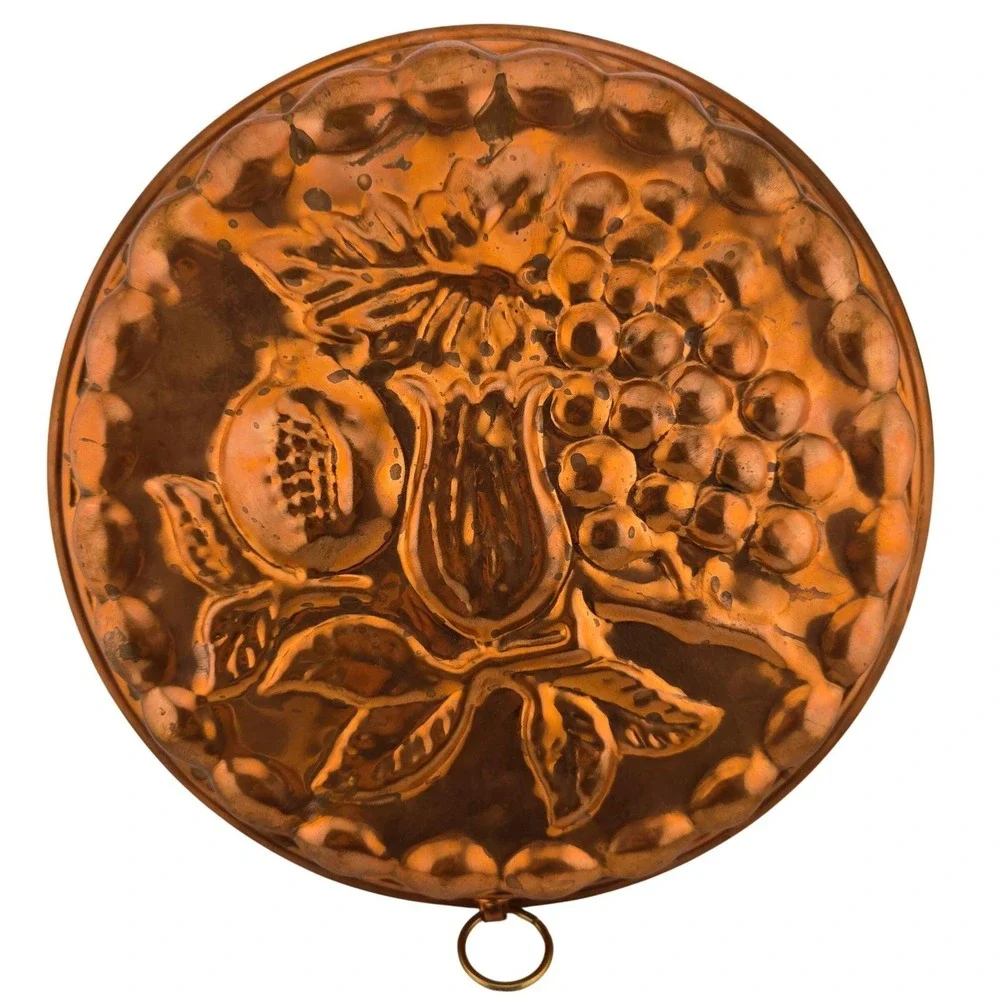 Copper‎ Fruit Mold Vintage Grapes France Wall Decor Copper Rustic Country